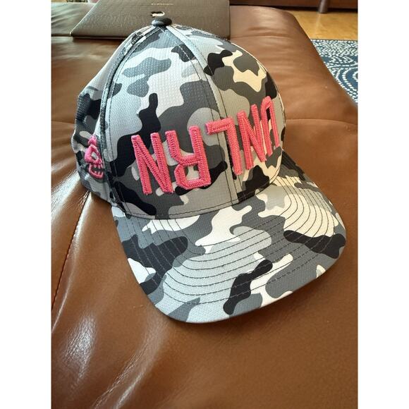 TGU X g/fore Green Camo Baseball Hat Great Unlearn Grey Pink - Picture 1 of 3
